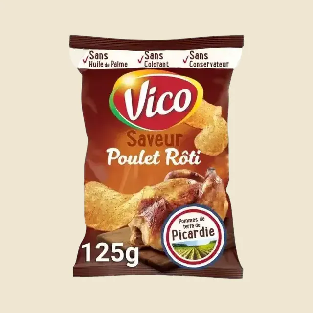 Chips saveur poulet rôti