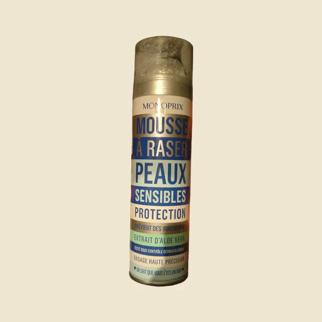 Mousse à raser peaux sensibles
