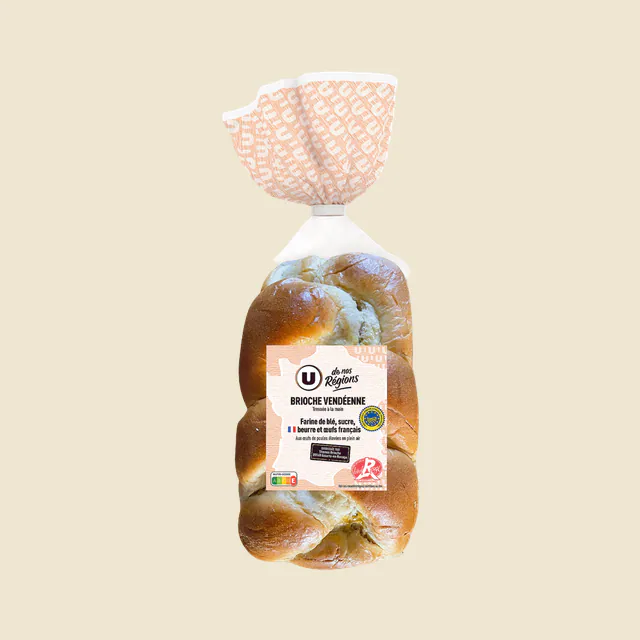 Brioche Vendéenne tressée LABEL ROUGE , 500g
