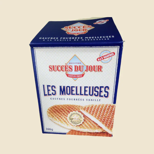 Les moelleuse - Gaufres fourrées vanille