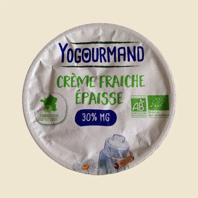 Crème fraîche épaisse de vache bio 30% MG