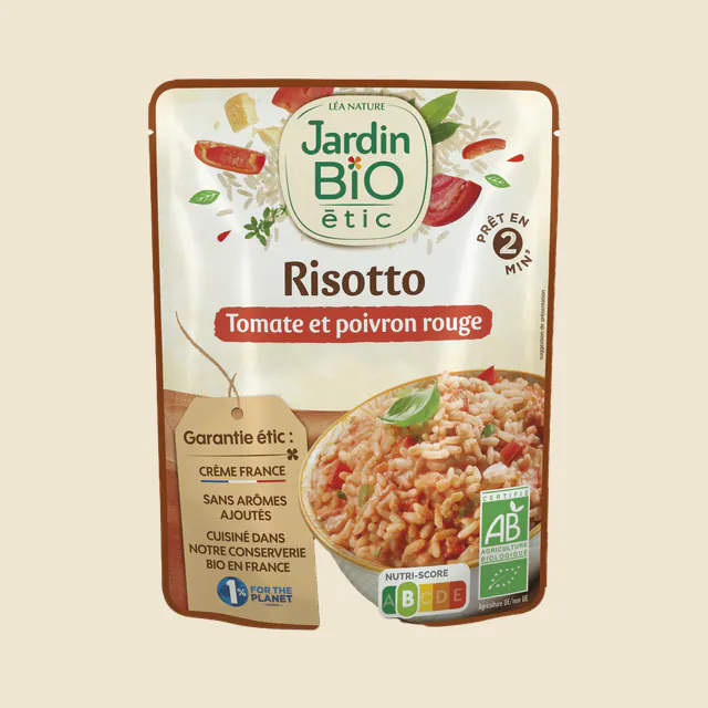 Risotto tomate et poivron rouge