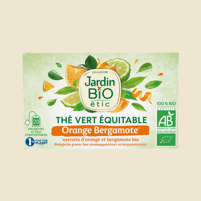 Thé vert Orange Bergamote