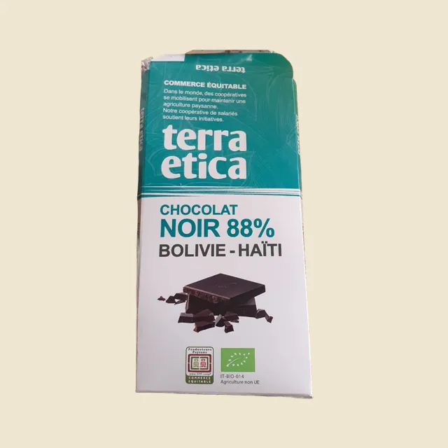 Chocolat noir 88% Grand cru M'Brimbo