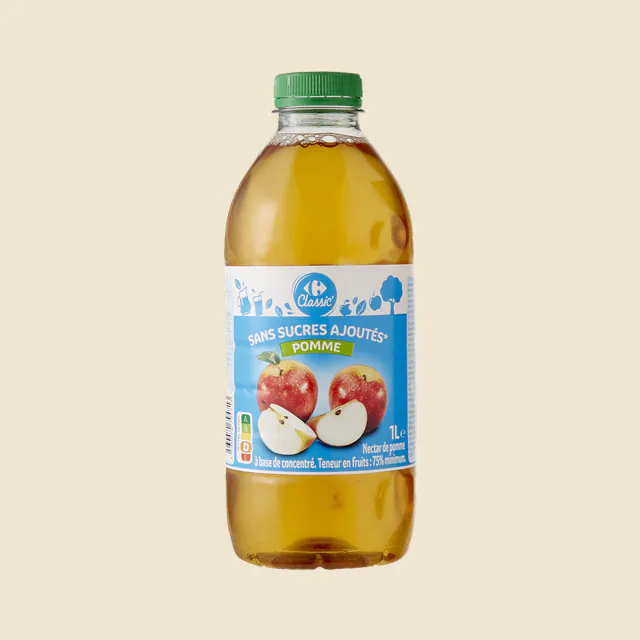 Sans sucres ajoutés* Pomme