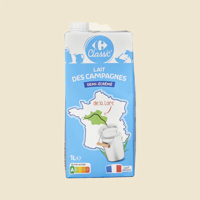 LAIT DES CAMPAGNES DEMI-ÉCRÉMÉ De la Loire