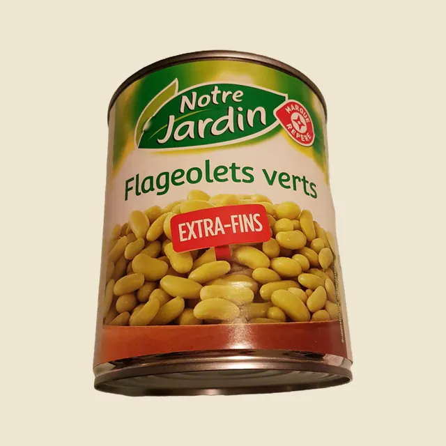 Flageolets verts extra fins 4/4