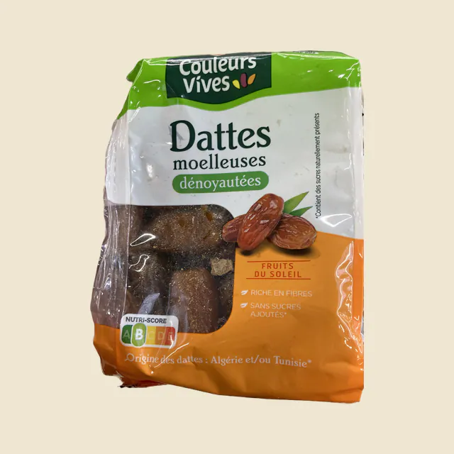 Dates moelleuses dénoyautées