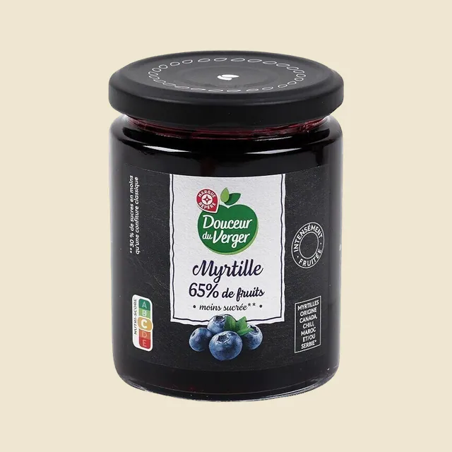 Myrtille 65% de fruits
