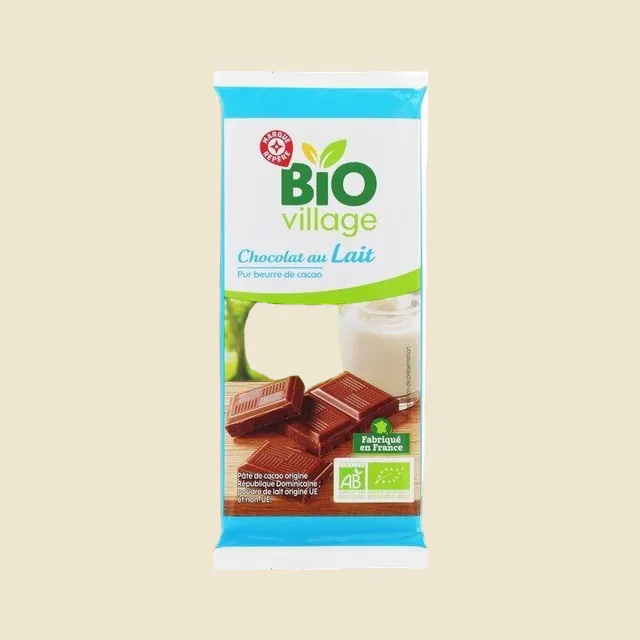 Chocolat au lait Bio