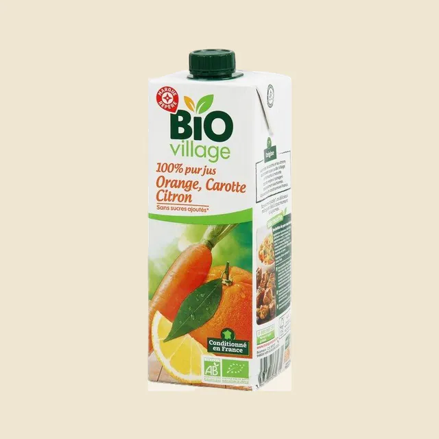 Pur jus orange carotte citron
