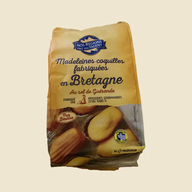 Madeleine coquilles au sel de Guérande