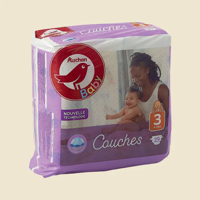 AUCHAN BABY : Couches taille 3 x 29