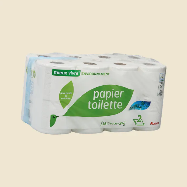 Papier toilette 2 plis