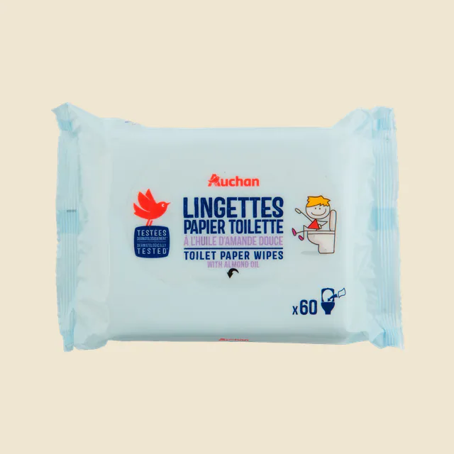 Lingettes papier toilette