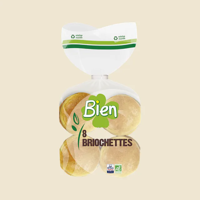 Briochette bio* nature x8 280g