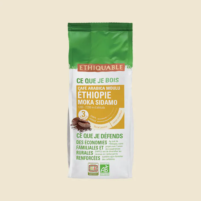 café arabica moulu Moka Éthiopie
