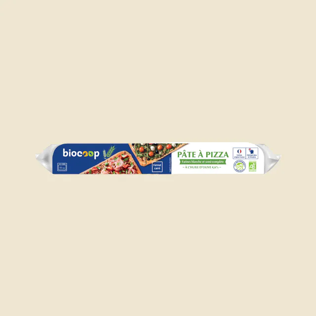 Pâte à pizza carrée huile olive 300g CC