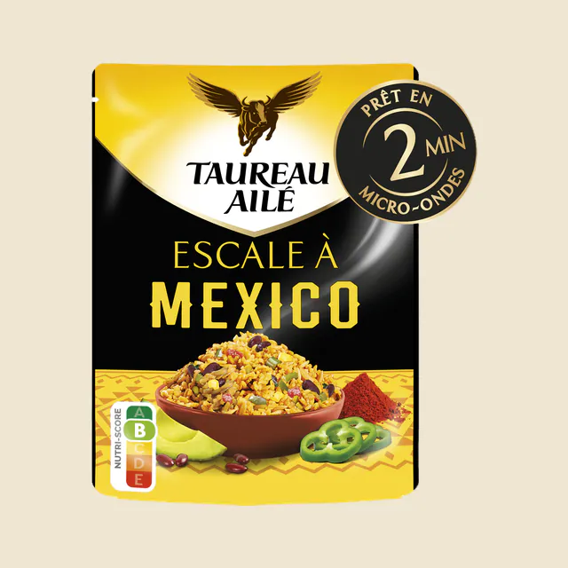 Taureau aile doypack riz escale a mexico 220g