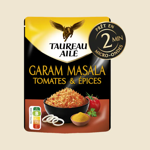 Taureau aile doypack basmati garam masala 220g