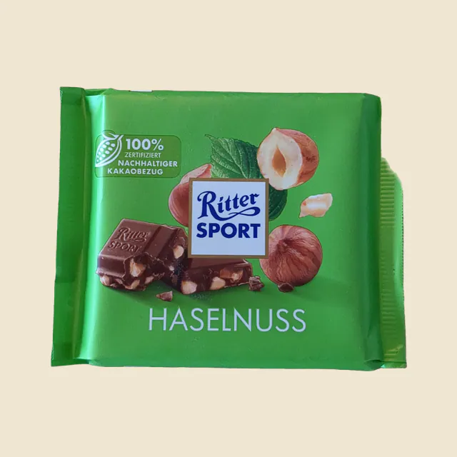 Schokolade Bunte Vielfalt Haselnuss
