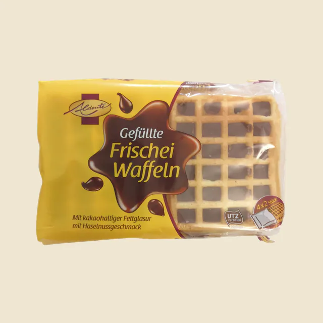 Gefüllte Eier-Waffeln