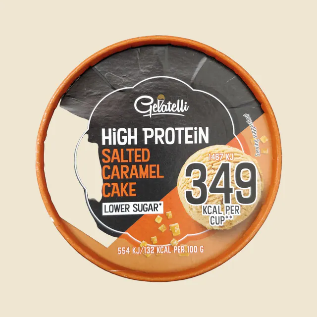 High Protein Salted Caramel Ice Cream