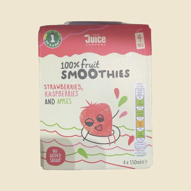 100% fruit smoothies