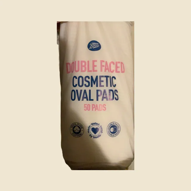Double faced cotton pads
