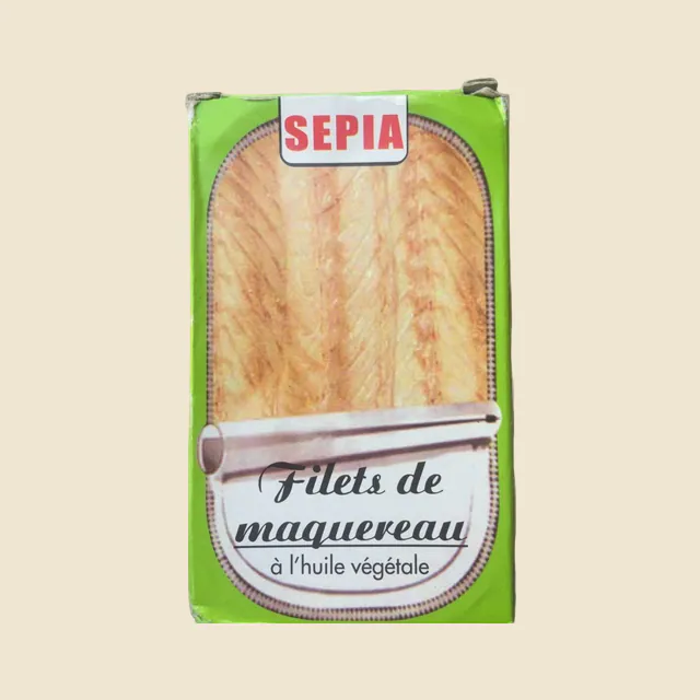 Sepia Filletes Of Mackerel In Oil