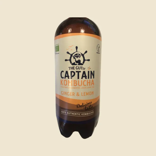 The Gutsy Captain Kombucha Ginger & Lemon