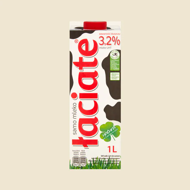 UHT milk 3.2% fat content
