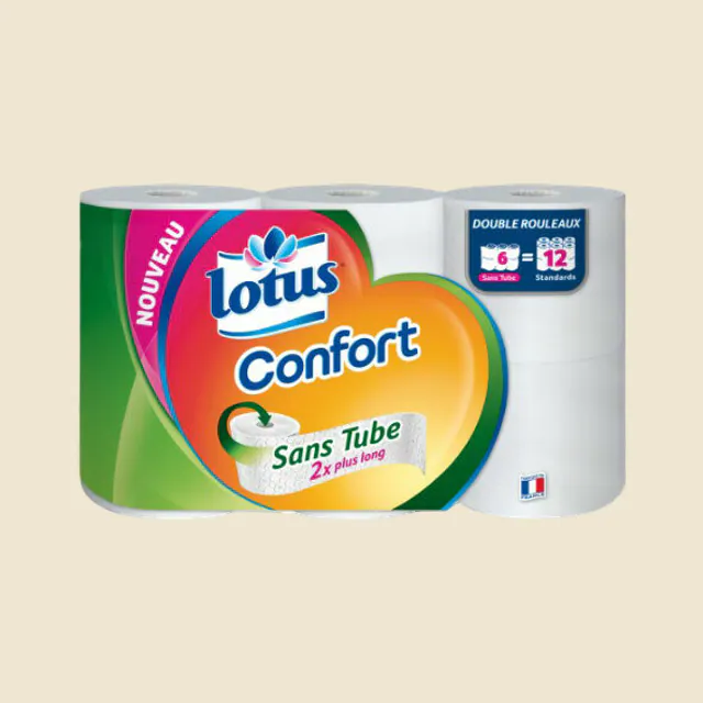 papier toilette sans tube