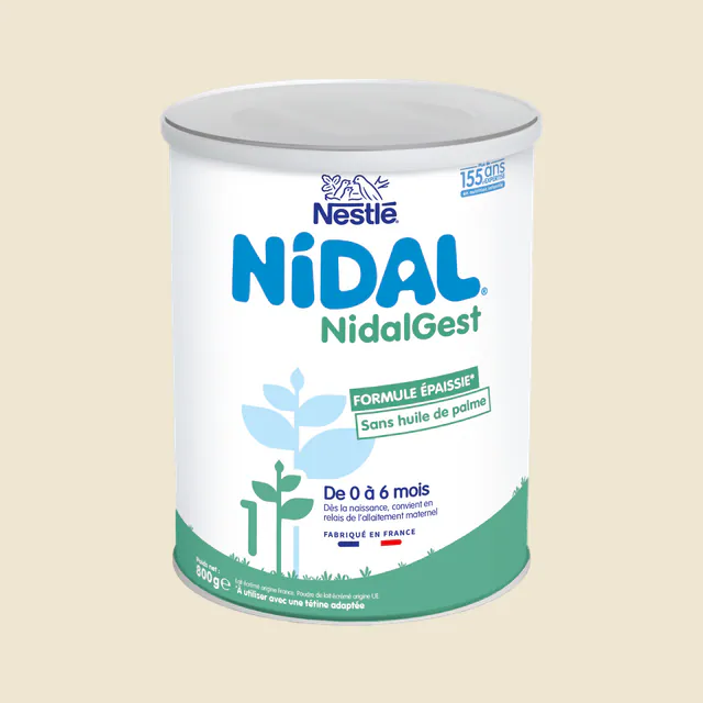 Nestlé Nidal Gest 1er âge Lait Infantile formule épaissie - 800g