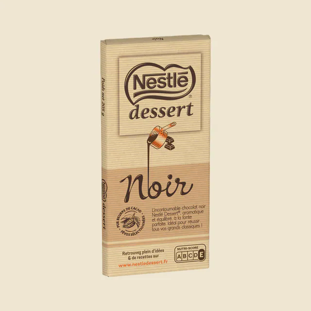Chocolat noir pour préparation pâtissière
