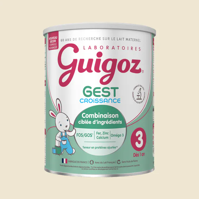 GUIGOZ Gest 3ème âge Croissance Lait Infantile formule épaissie - 800g