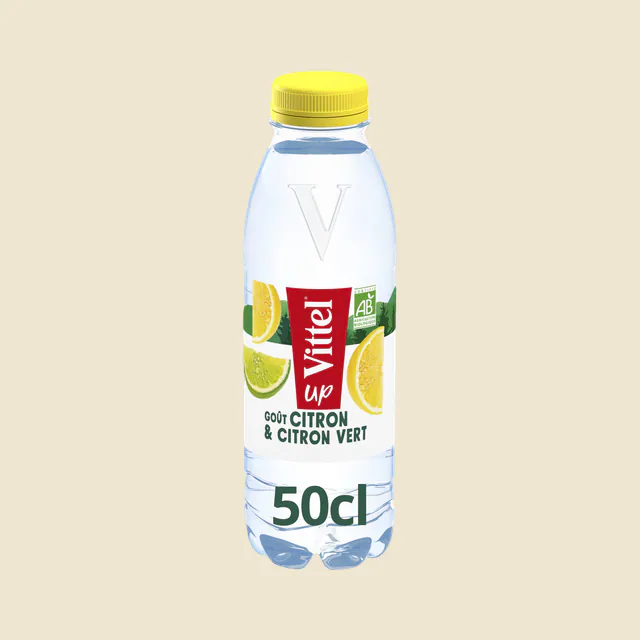 VITTEL UP eau aromatisée Citron & Citron vert BIO 50cl