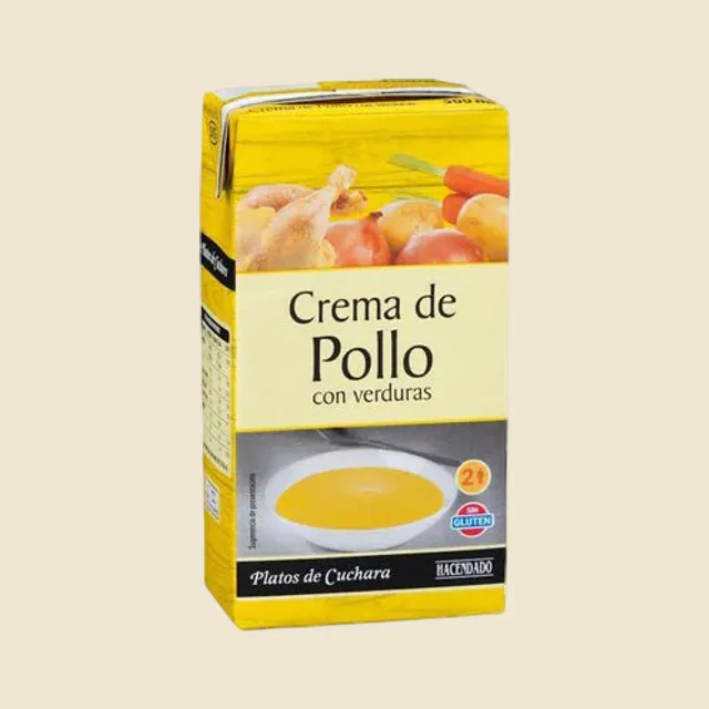 Crema de pollo