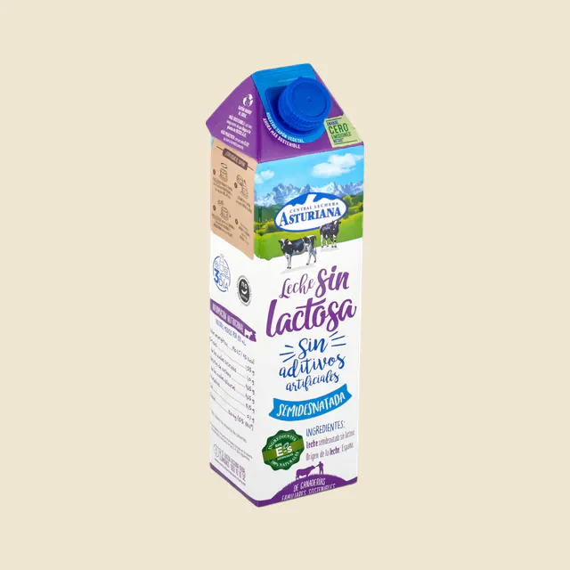 Leche SIN LACTOSA Semidesnatada