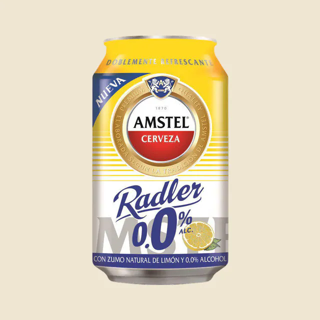 Cerveza rubia Radler 0,0% con zumo natural de limón