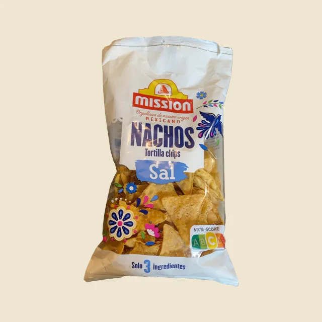 Nachos tortilla chips sal