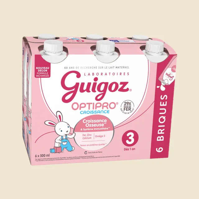 GUIGOZ OPTIPRO 3 Croissance Liquide 6x500ml dès 1 an