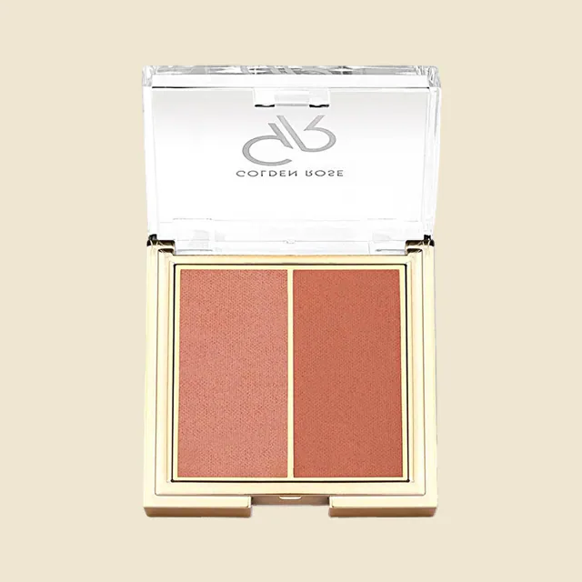 Golden Rose Iconic Blush Duo No: 02 Peachy Coral