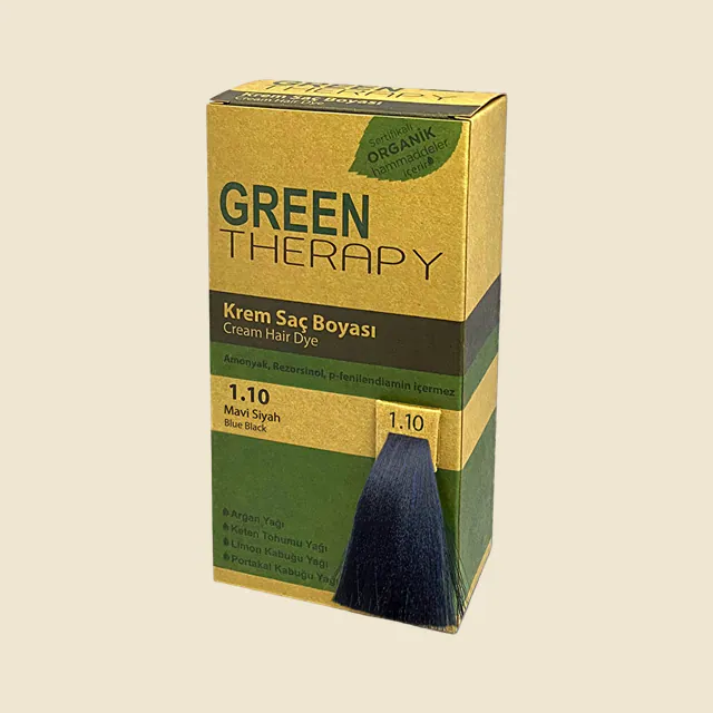 Green Therapy Krem Saç Boyası 1.10 Mavi Siyah