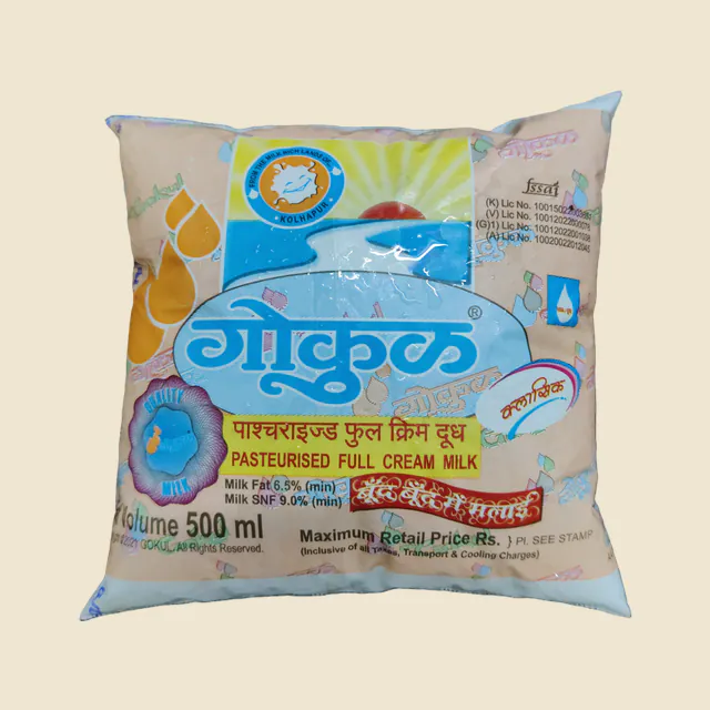 Pasteurised full cream milk