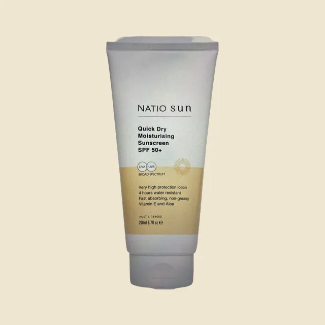 Quick dry moisturing sunscreen spf50+